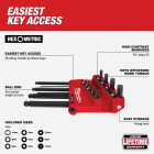 Milwaukee SAE/Metric Ball-End L-Style Hex Key Set (22-Piece) Image 4