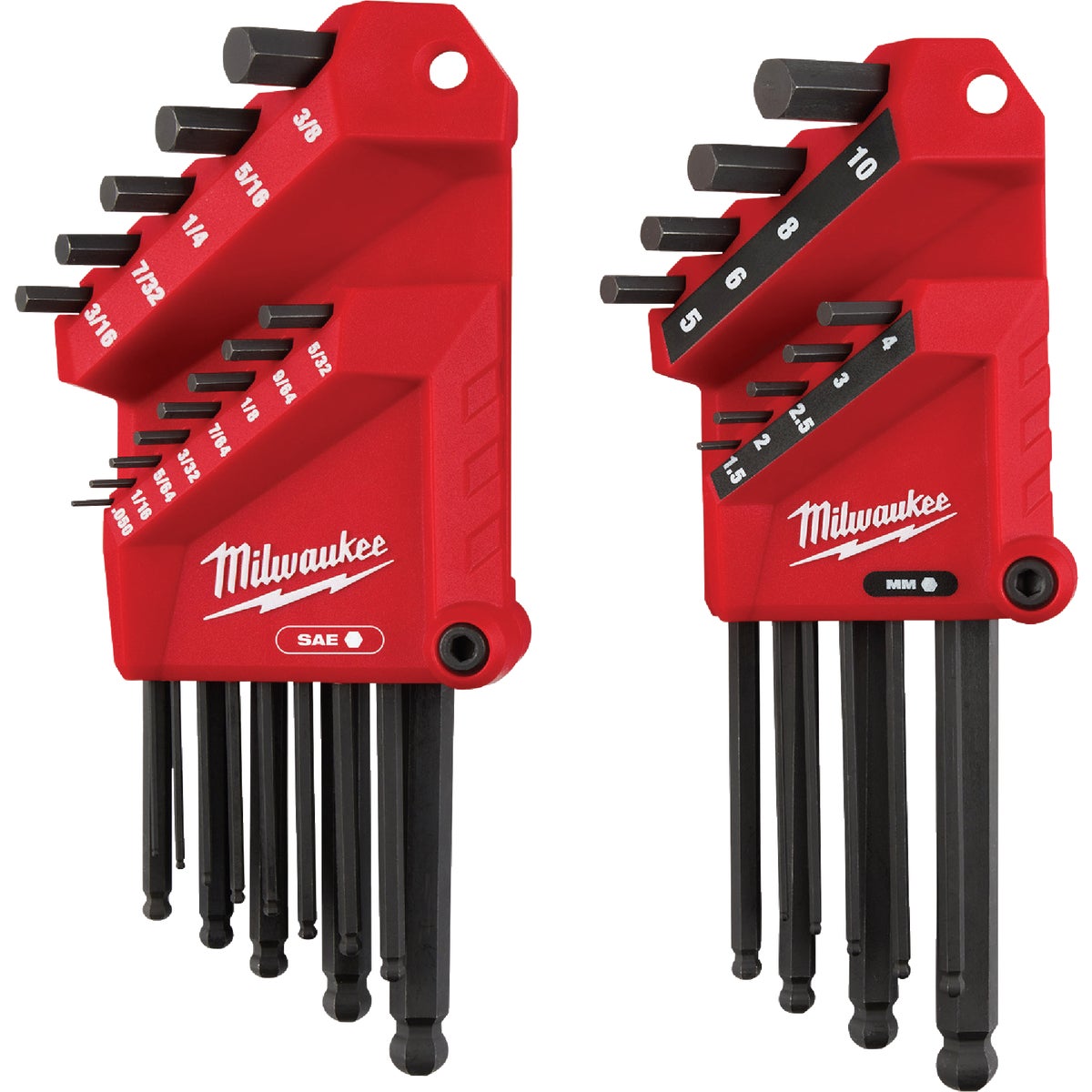 Milwaukee SAE/Metric Ball-End L-Style Hex Key Set (22-Piece)