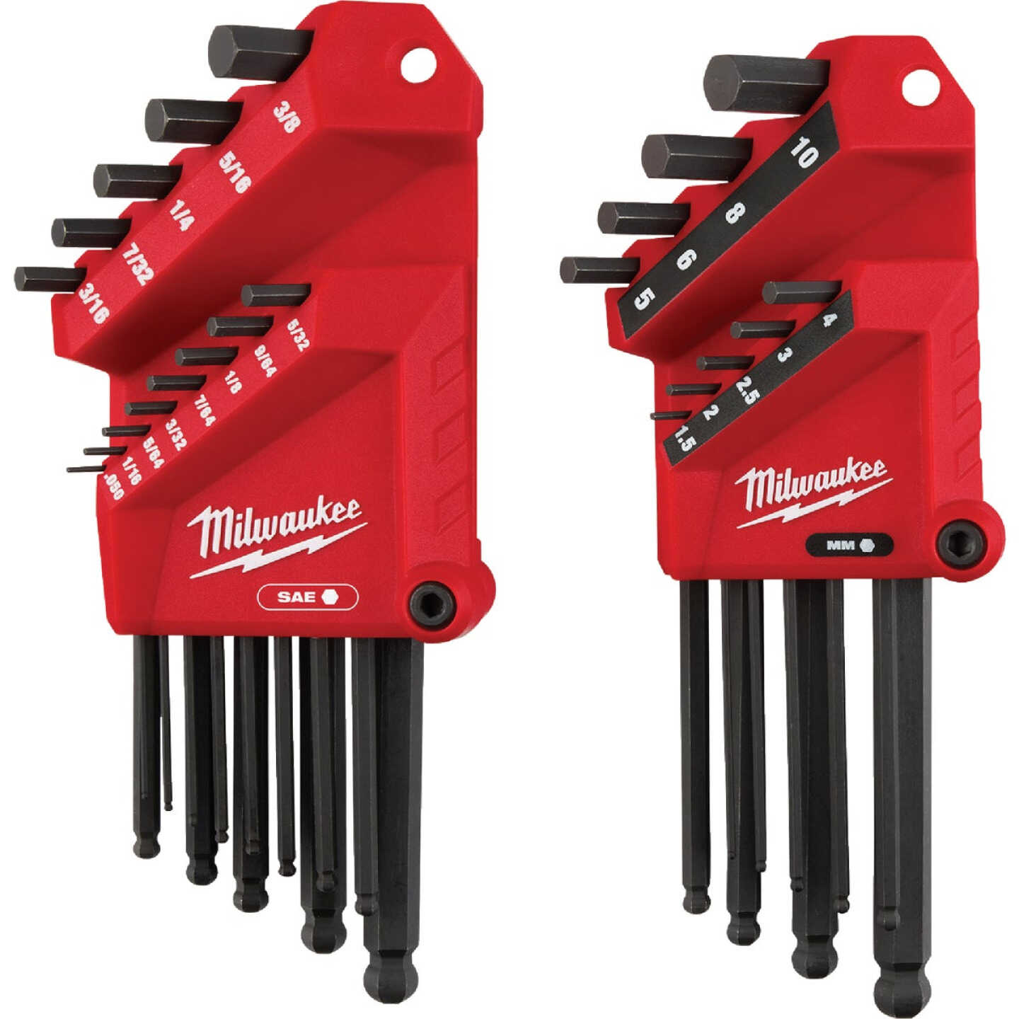 Milwaukee SAE/Metric Ball-End L-Style Hex Key Set (22-Piece) Image 1