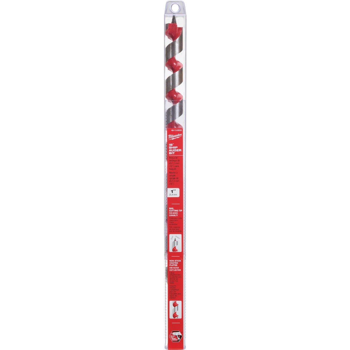 Milwaukee 1 In. x 18 In. Ship Auger Bit Image 2