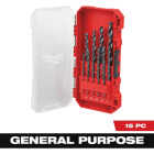 Milwaukee THUNDERBOLT 15-Piece Black Oxide Drill Bit Set, 1/16 In. through 3/8 In. Image 1