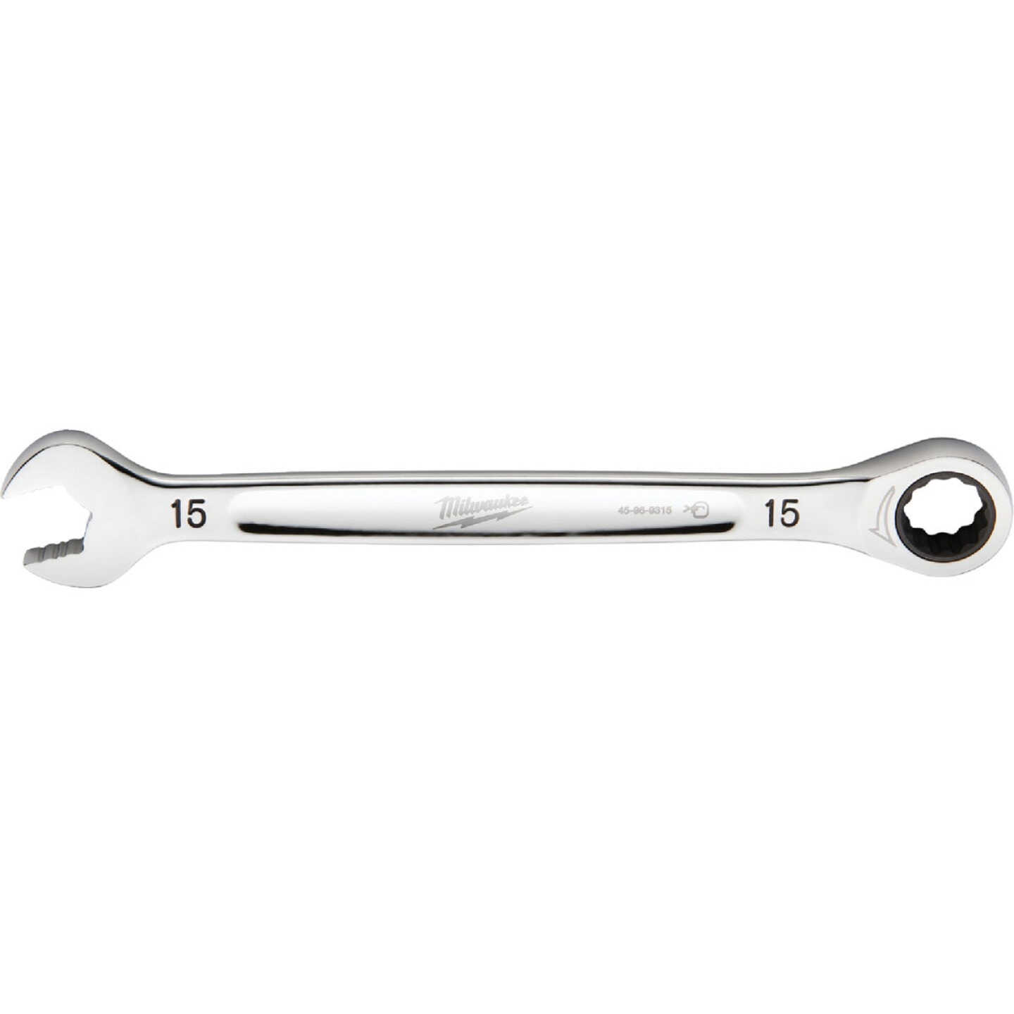 Milwaukee Metric 15 mm 12-Point Ratcheting Combination Wrench Image 1