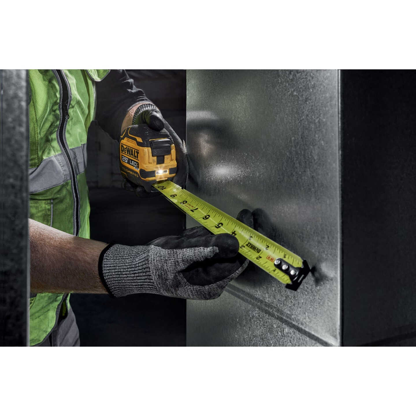 DEWALT TOUGHSERIES 25 Ft. Tape Measure with LED Light Image 3