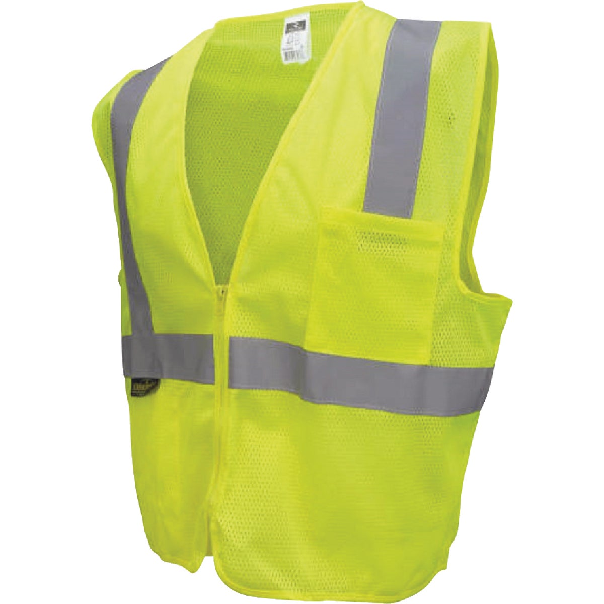 Radians RADWEAR SV2Z Economy Type R ANSI Class 2 Hi-Vis Green Mesh Safety Vest with Zipper, 3X