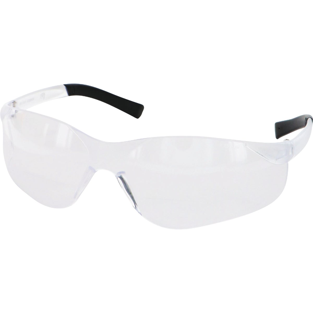 Safety Works 2.0 Diopter Magnifying Clear Frame Safety Glasses with Clear Anti-Scratch Lenses Image 3