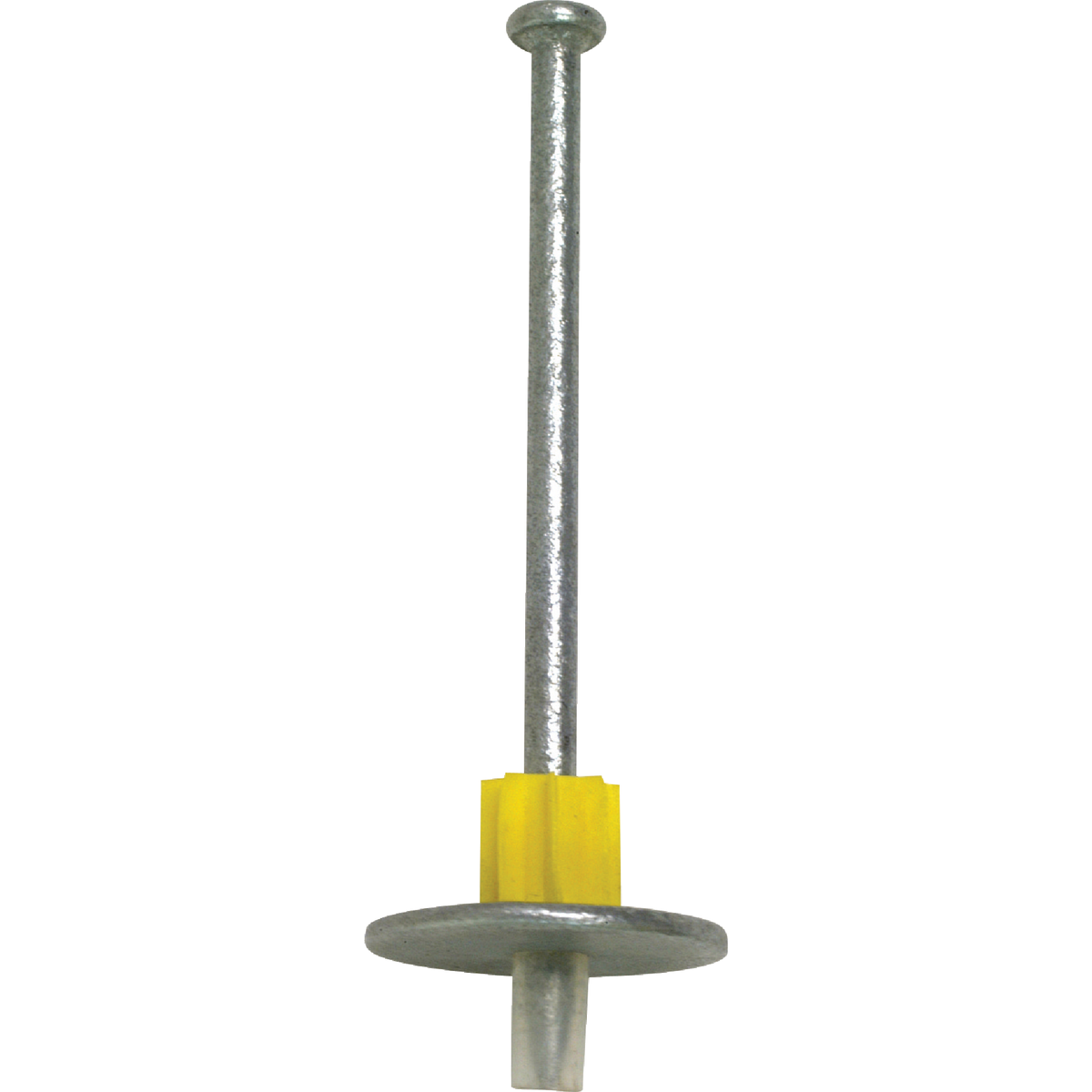 PDPAWL.157 in. x 2-1/2 in. Mechanically Galvanized Powder-Actuated Pin with 1 in. Washer (100-Qty)