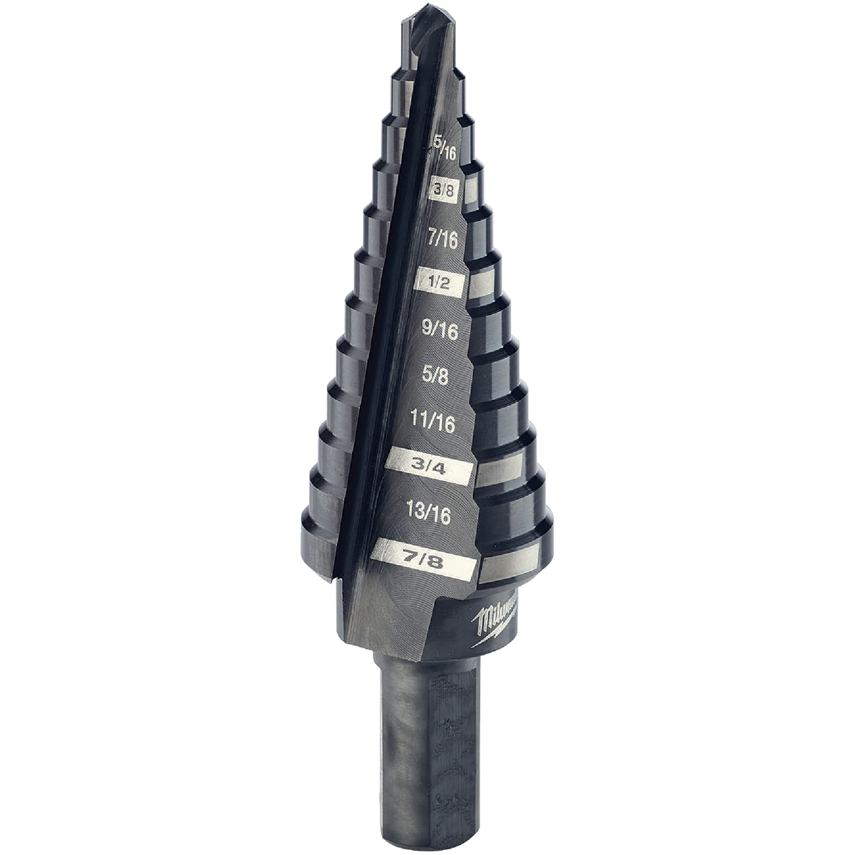 Milwaukee 3/16 In. - 7/8 In. #4 Step Drill Bit, 12 Steps Image 1
