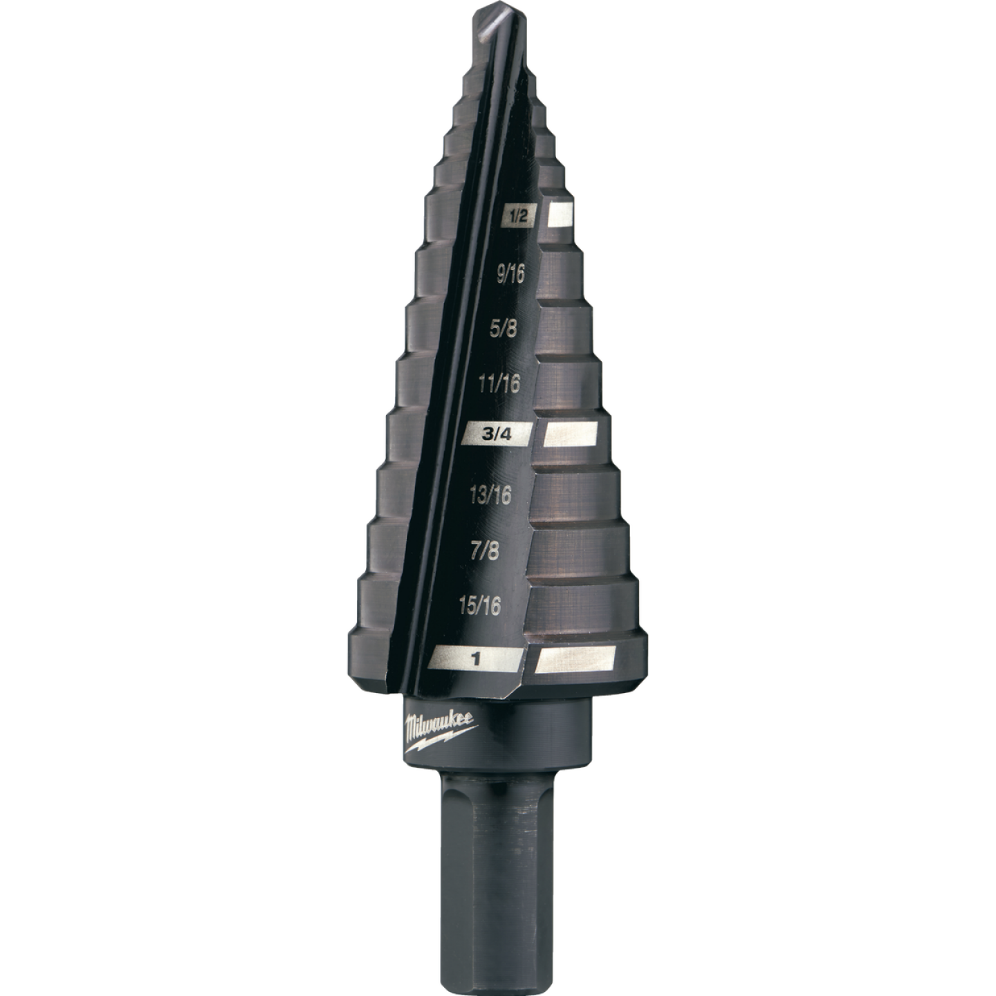 Milwaukee 1/2 In. - 1 In. #8 Step Drill Bit, 9 Steps Image 1