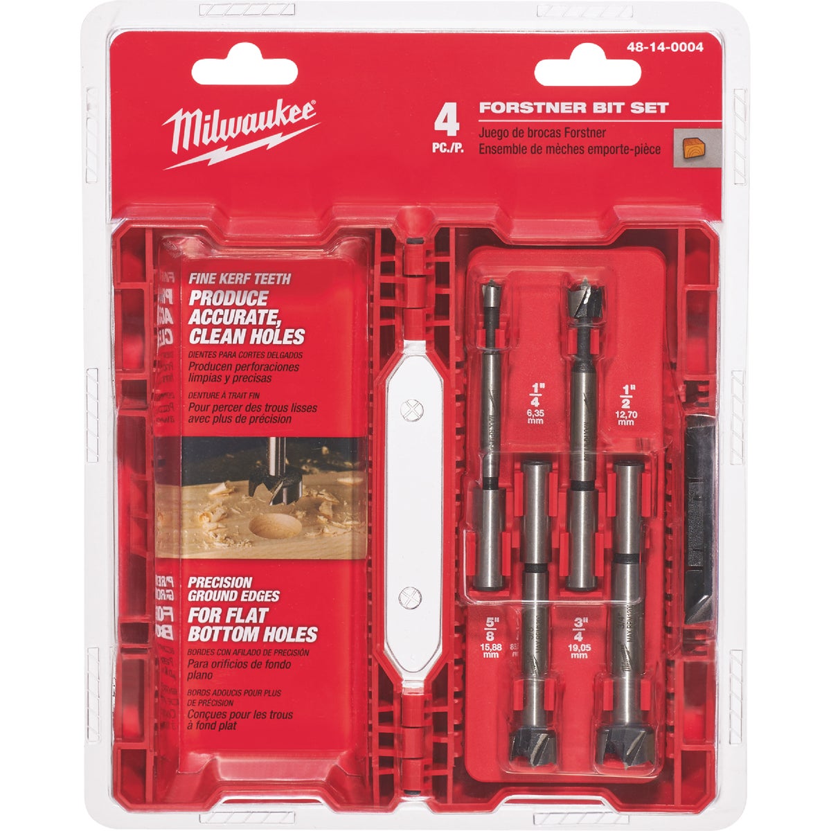 Milwaukee Forstner Bit Set (4-Pieces) Image 3