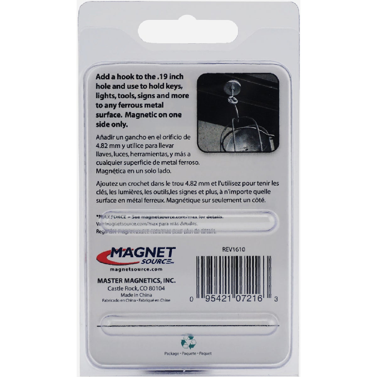 Master Magnetics 1-3/8 in. 15 Lb. Magnetic Base Image 8