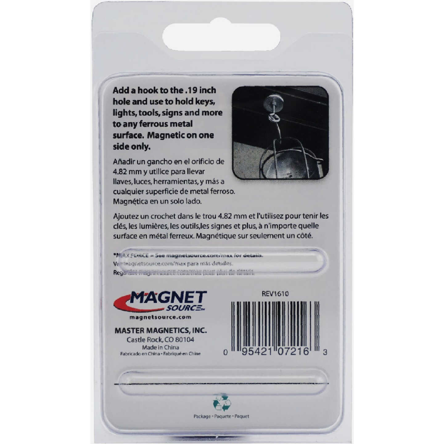 Master Magnetics 1-3/8 in. 15 Lb. Magnetic Base Image 8