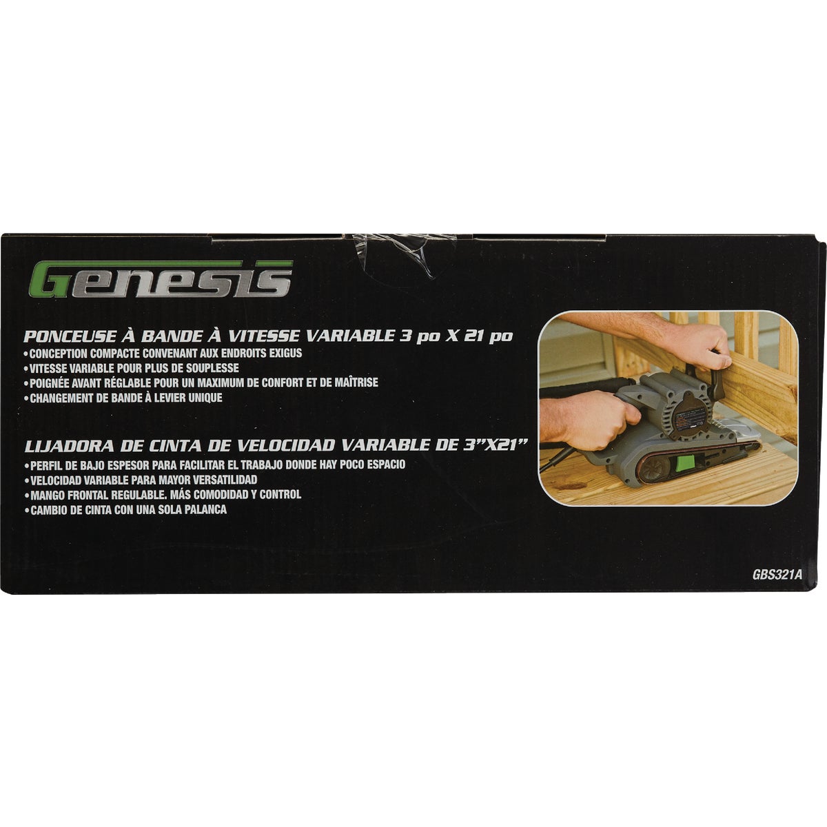 Genesis 3 In. x 21 In. Belt Sander Image 3