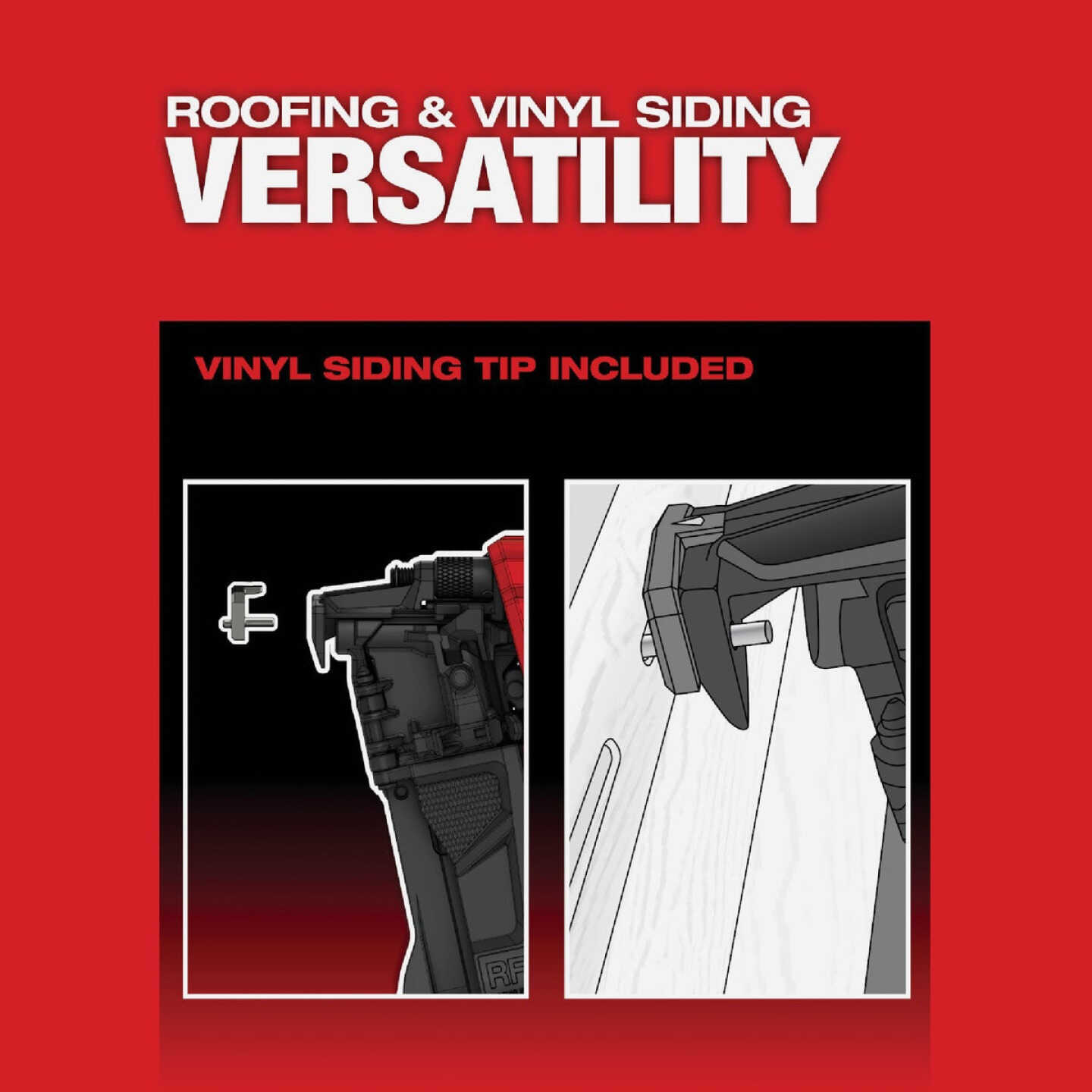 Milwaukee M18 FUEL Brushless Cordless Coil Roofing Nailer Kit with 3.0 Ah Battery & Charger Image 7