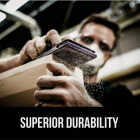 3M Pro Grade Precision 3-2/3 In. x 9 In. 180 Grit 1/3 Sheet Sandpaper with No-Slip Grip Backing (6-Pack) Image 4