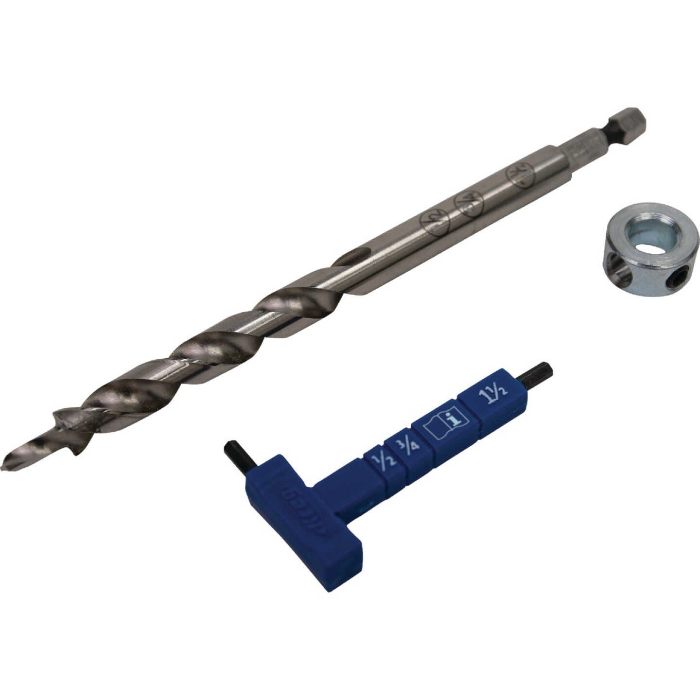 Kreg Easy-Set Step Drill Bit with Stop Collar & Gauge/Hex Wrench Image 1