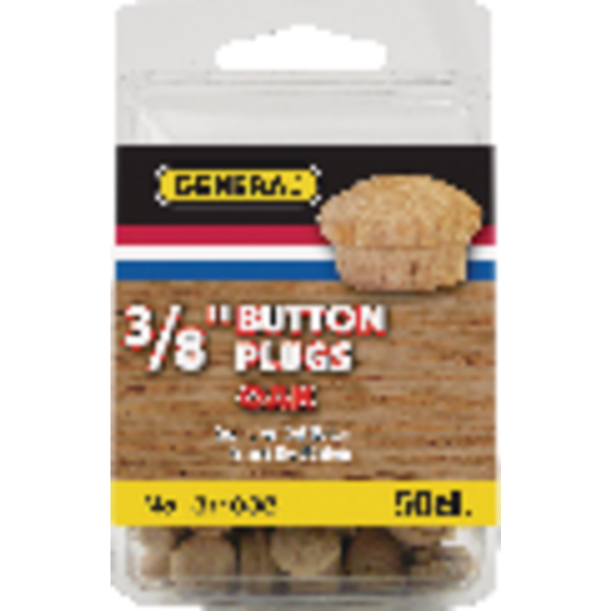 General Tools 3/8 In. Oak Round Head Button Plug (50-Count) Image 2