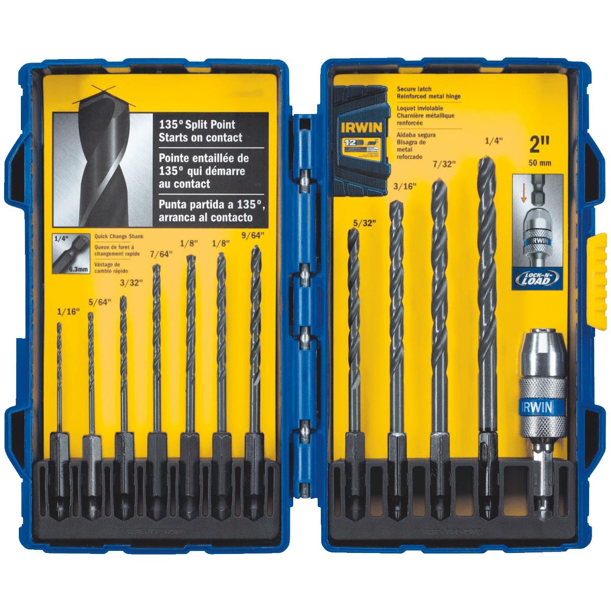 12PC BLK OX HEX BIT SET