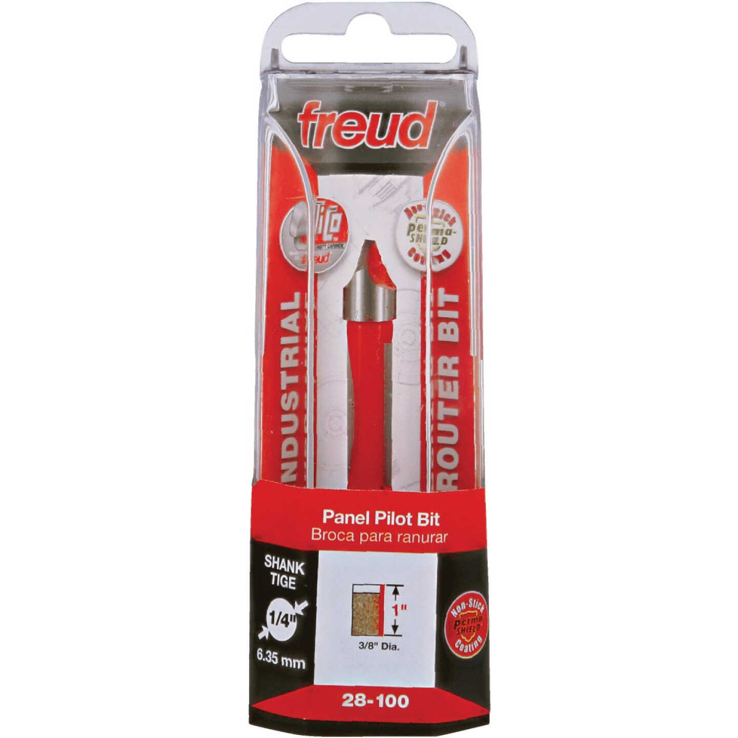 Freud 3/8 In. 2-Cutter Panel Pilot Router Bit Image 1
