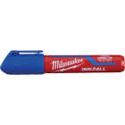 Milwaukee INKZALL Large Chisel Tip Blue Job Site Marker Image 1