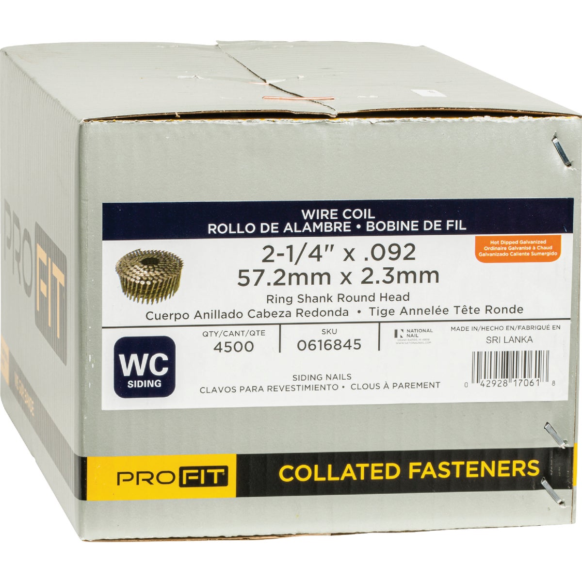 Pro-Fit 2-1/4 In. x 0.092 In. 15 Degree Wire Weld Hot Dipped Galvanized Coil Siding Nail (4500 Ct.) Image 2