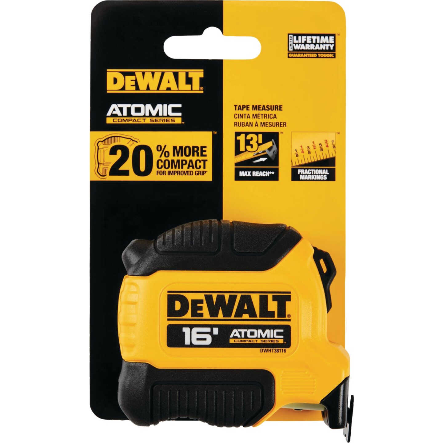 DEWALT ATOMIC 16 Ft. Tape Measure Image 3