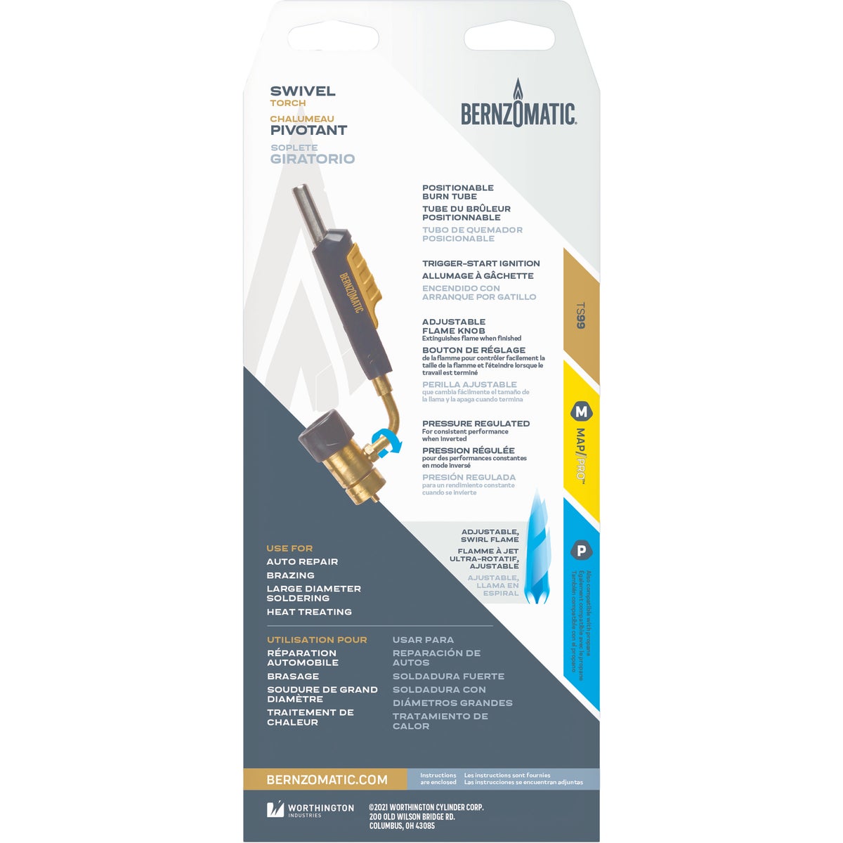 Bernzomatic Swivel Torch Head Image 3