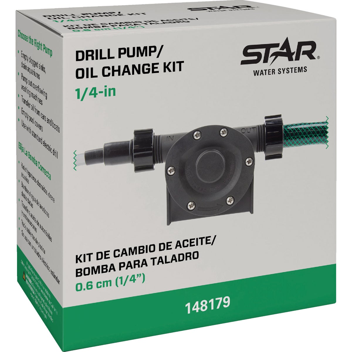 Star Water Systems 1/4 In. Drill Pump/Oil Change Kit Image 3