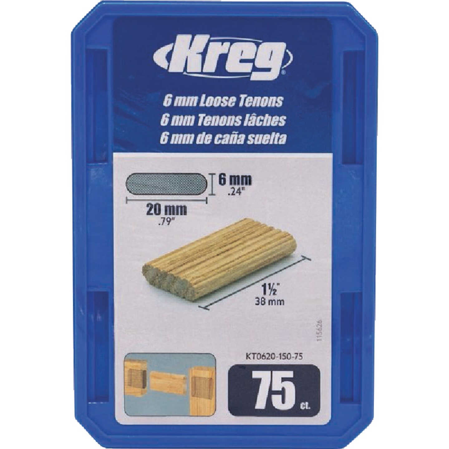 Kreg MortiseMate 6mm Loose Tenons (75-Piece) Image 4