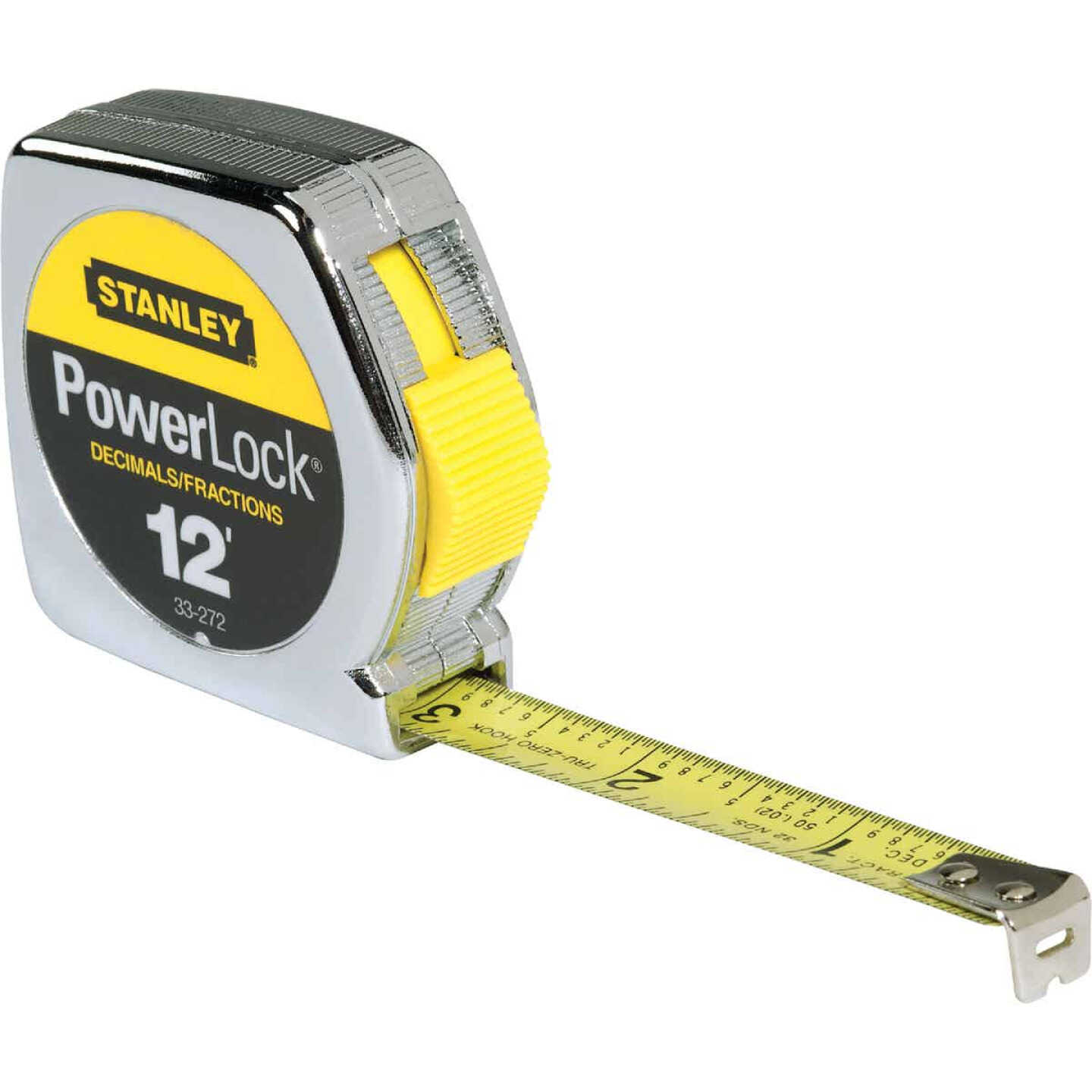 Stanley PowerLock 12 Ft. Fractional/Decimal Engineer's Tape Measure Image 1