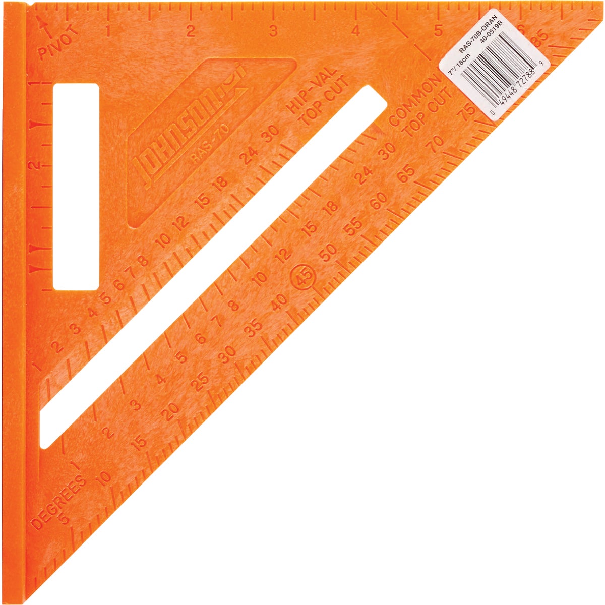 Johnson Level 7 In. Plastic Structo-Cast Rafter Square Image 2