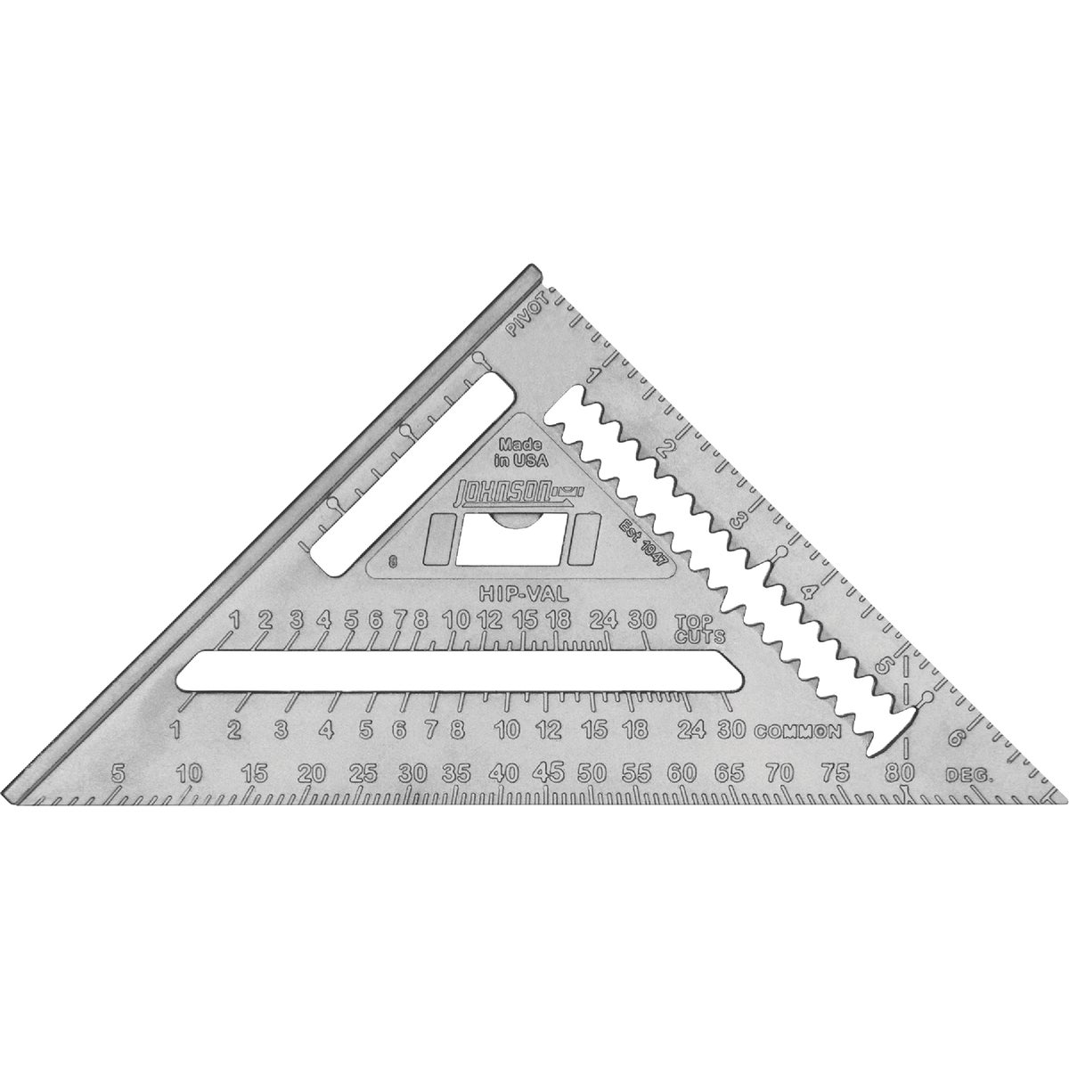 Johnson Level Johnny Square 7 In. Aluminum Rafter Square Image 6