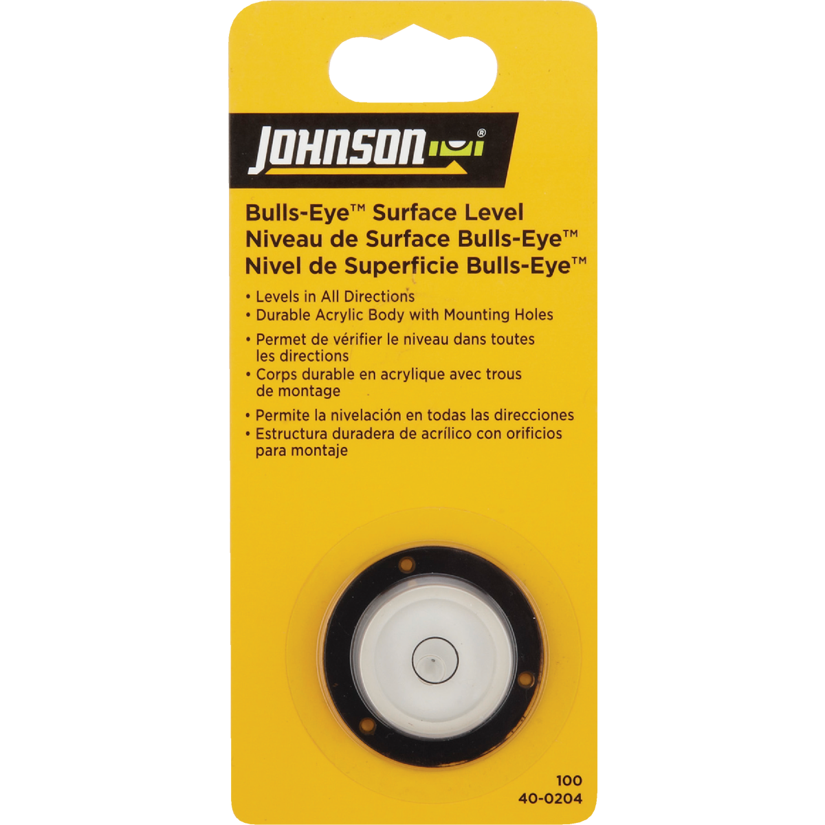 Johnson Level 1-3/4 In. Dia. Bull's Eye Surface Level Image 2