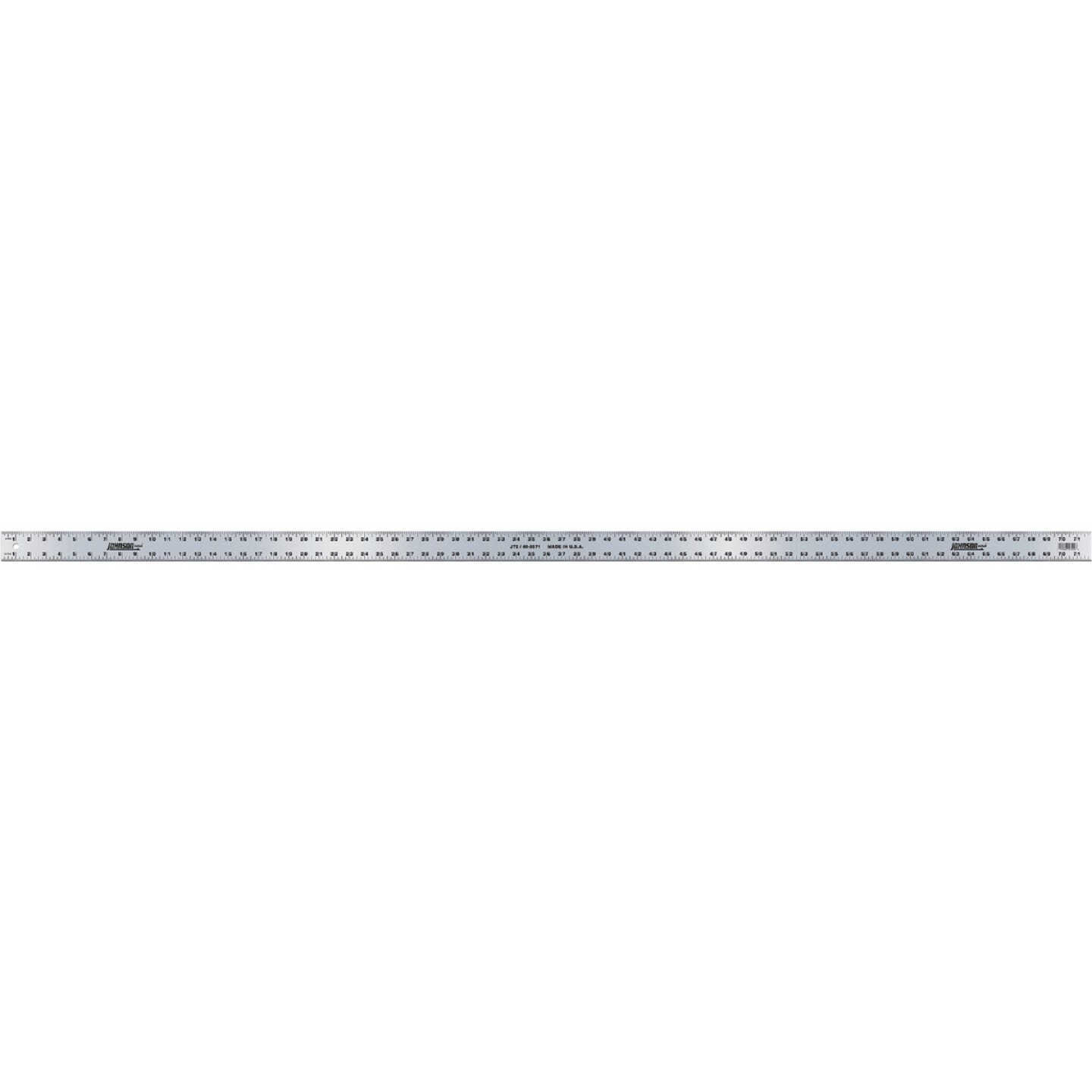 Johnson Level 72 In. Heavy-Duty Aluminum Straight Edge Ruler Image 1