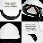3M White Vented Hard Hat with Pin Lock Image 5