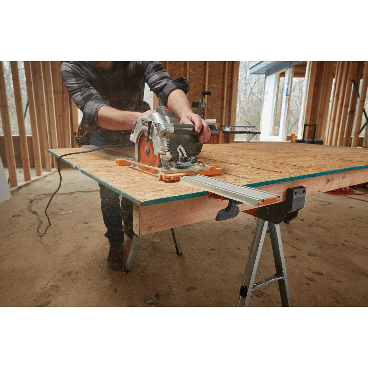 Bora NGX 50 In. Aluminum Clamp Edge Saw Guide Image 2