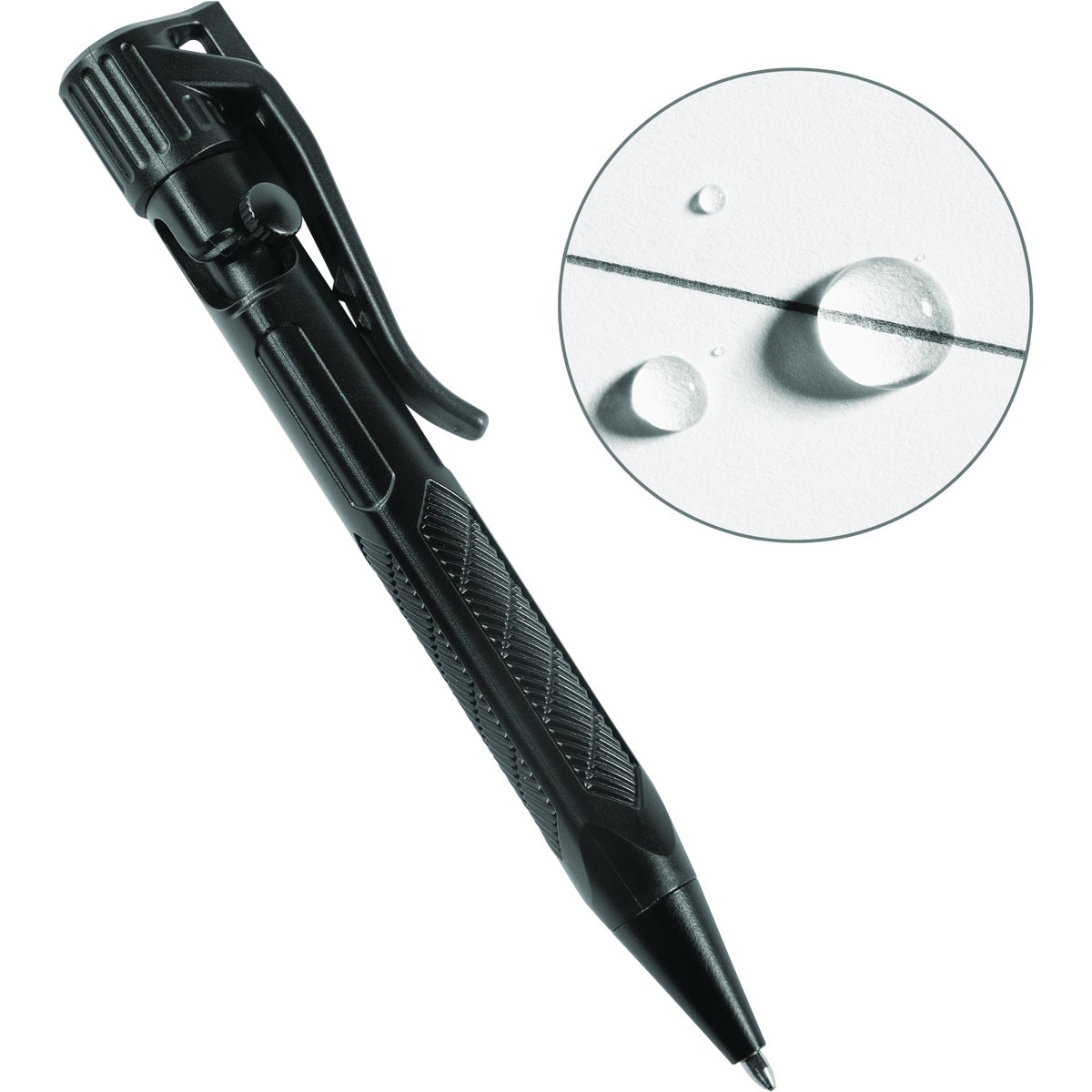 Rite in the Rain Black All-Weather Mini-Bolt Pen, Black Ink