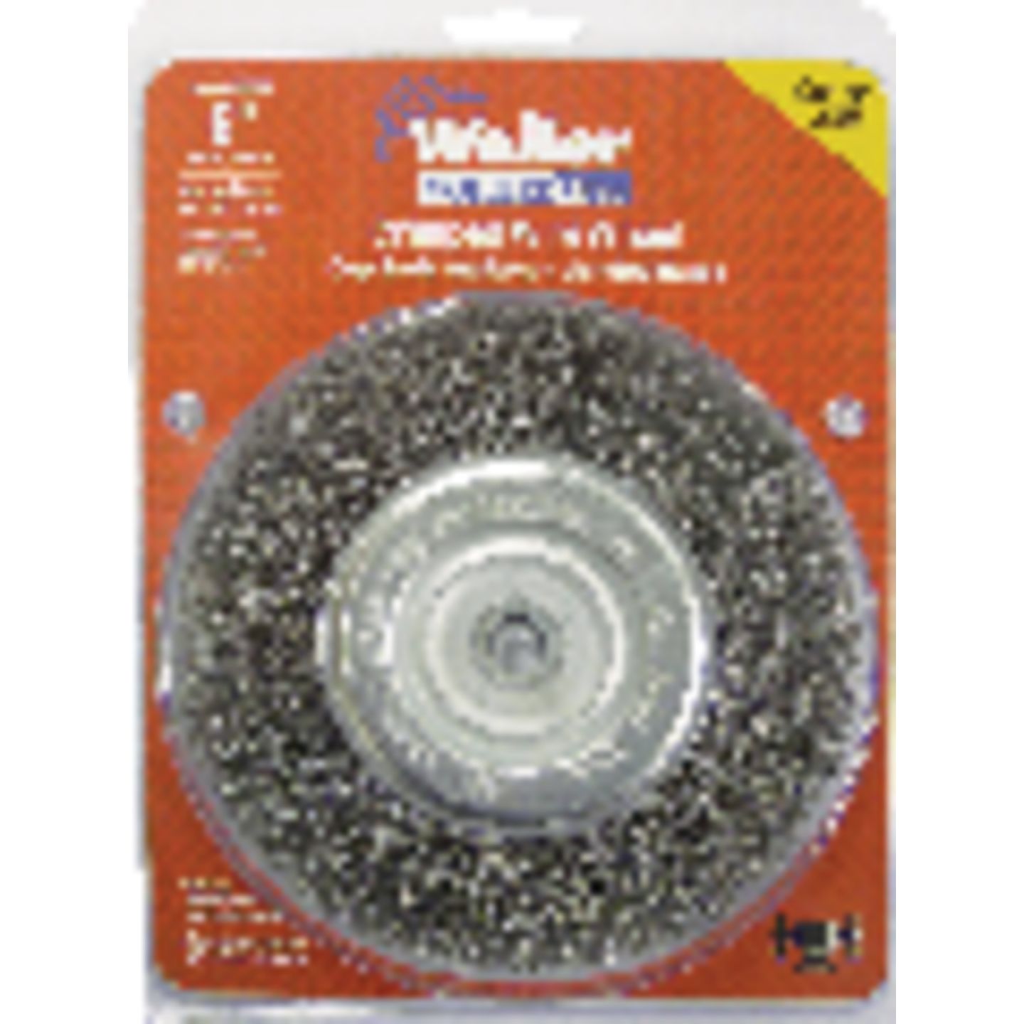 Weiler Vortec 6 In. Crimped, Coarse Bench Grinder Wire Wheel Image 2