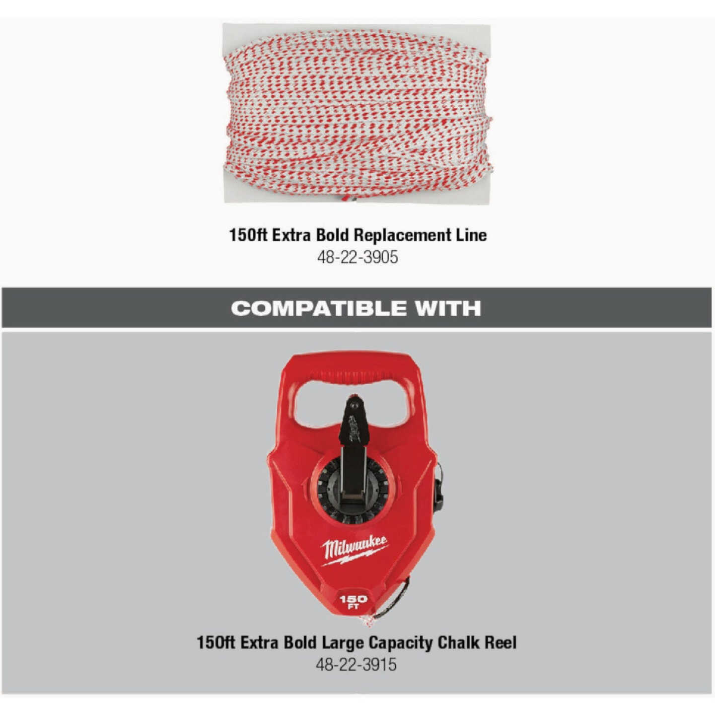 Milwaukee 150 Ft. Braided Extra Bold Chalk Line Image 1