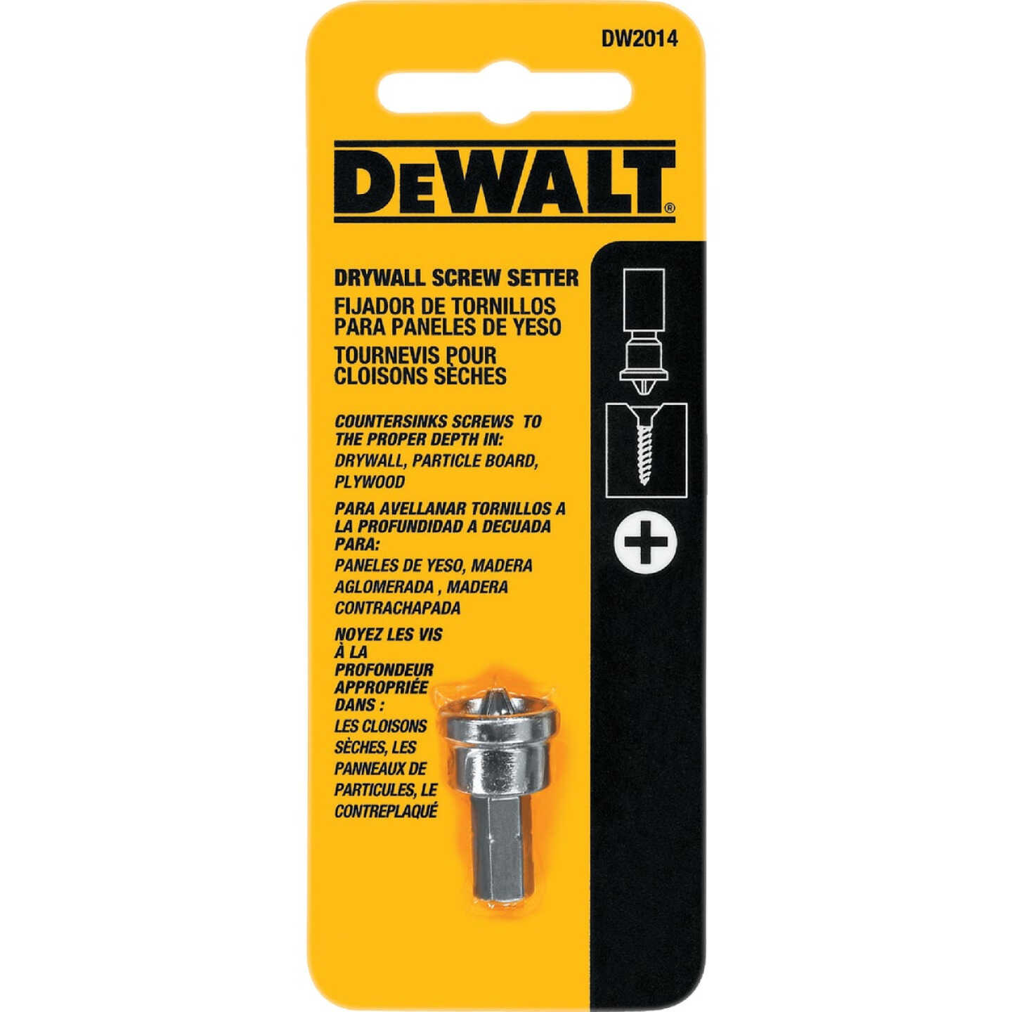 DEWALT #2 Phillips Insert Drywall Dimpler Screw Setter Image 1