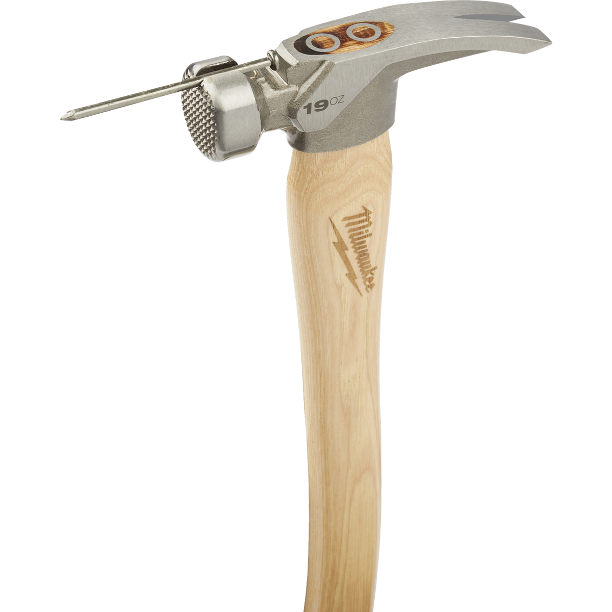Milwaukee 19 Oz. Milled-Face Framing Hammer with Hickory Handle Image 3