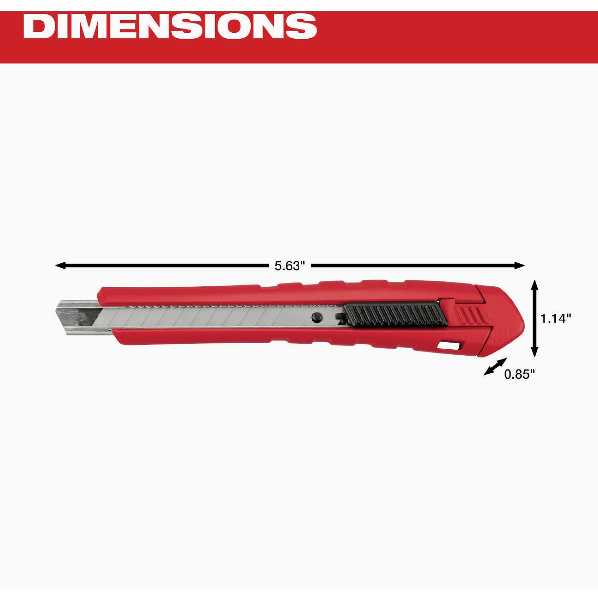Milwaukee 9mm 13-Point Snap Off Knife Image 3