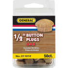 General Tools 1/2 In. Oak Round Head Button Plug (50-Count) Image 2