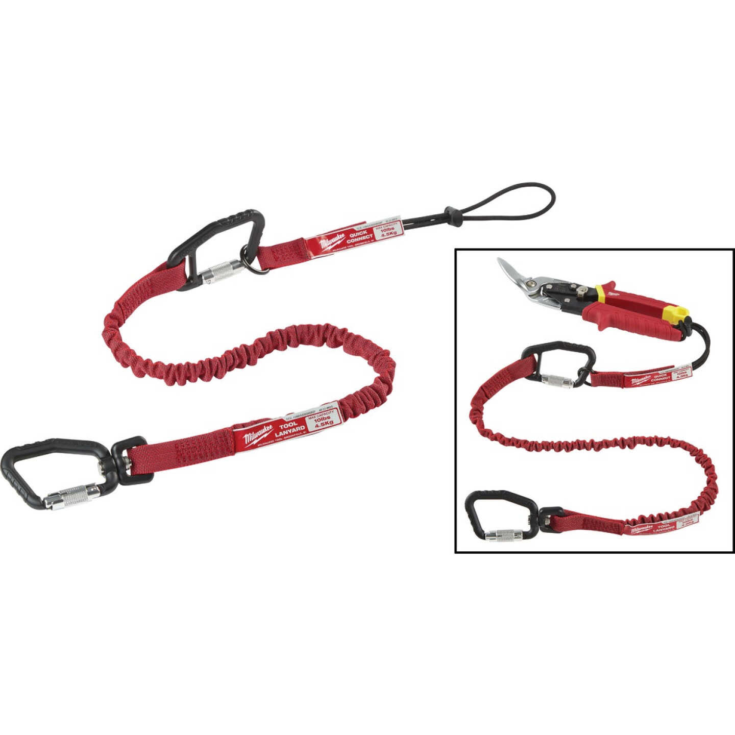 Milwaukee 10 Lb. Quick-Connect Locking Tool Lanyard Image 1