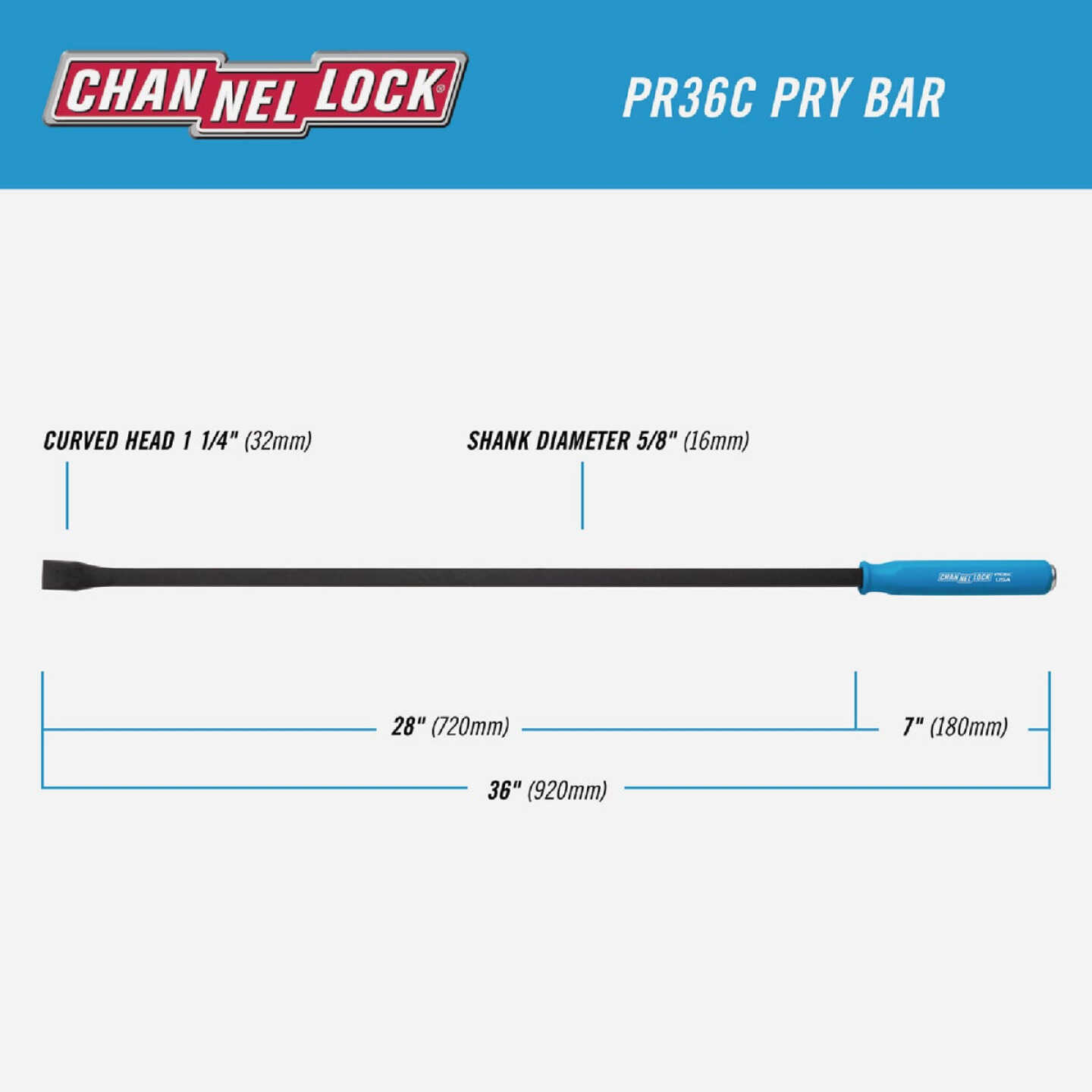 Channellock 36 In. Professional Pry Bar Image 2