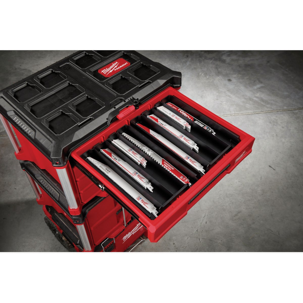 Milwaukee SAWZALL 15-Piece Reciprocating Saw Blade Set with PACKOUT Organizer Image 5