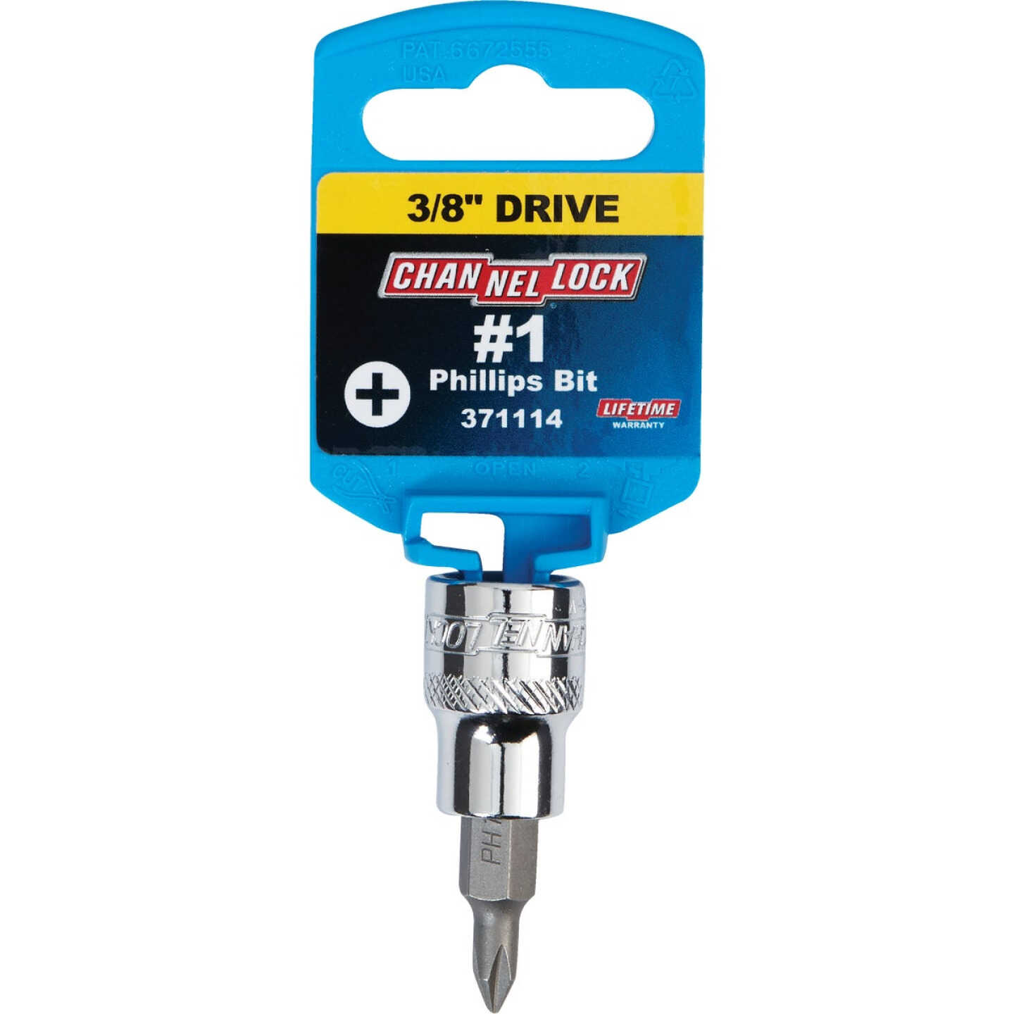 Channellock Standard 3/8 In. Drive No. 1 Phillips Screwdriver Bit Socket Image 2