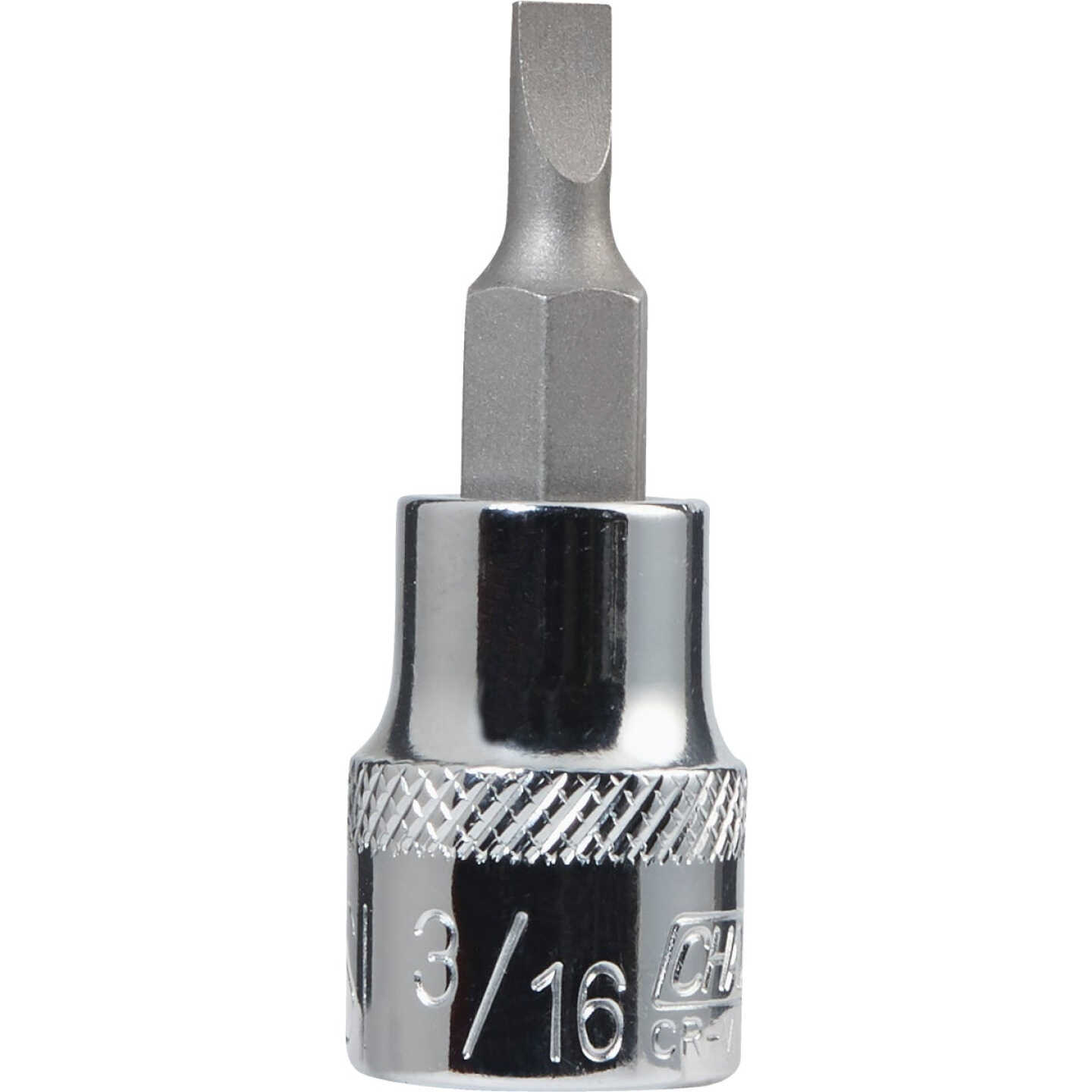 Channellock Standard 3/8 In. Drive 3/16 In. Slotted Screwdriver Bit Socket Image 1