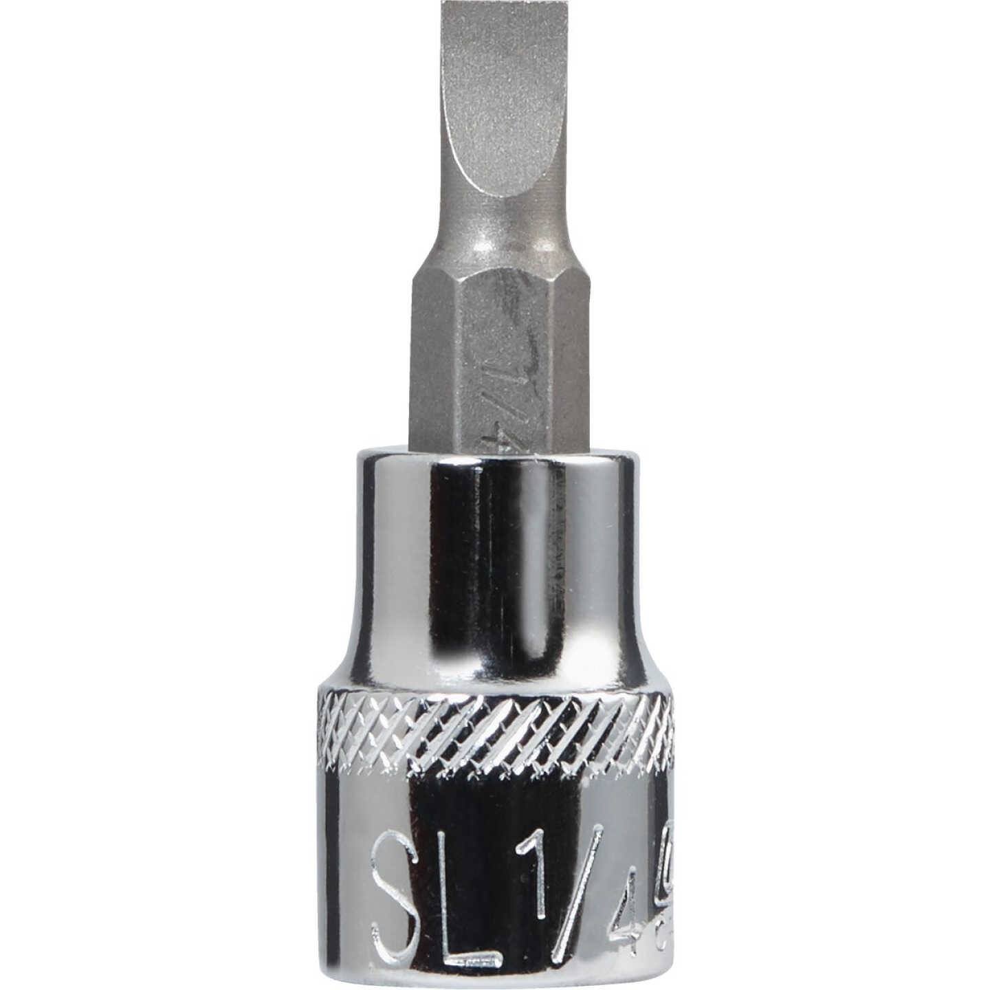 Channellock Standard 3/8 In. Drive 1/4 In. Slotted Screwdriver Bit Socket Image 1