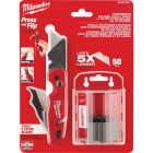 Milwaukee FASTBACK Folding Utility Knife with Storage & 50-Piece General Purpose Blades Image 2