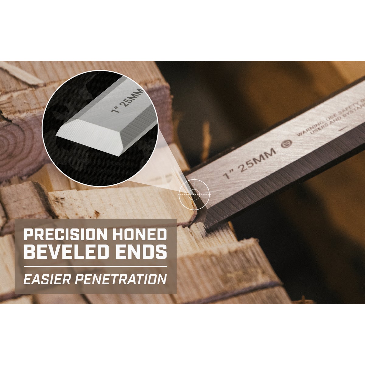 Spec Ops 1 In. Wood Chisel Image 6